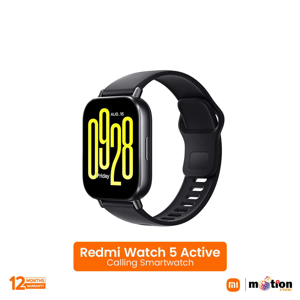 Redmi Watch 5 Active 2inch HD Screen BT Calling Smart Watch - Black