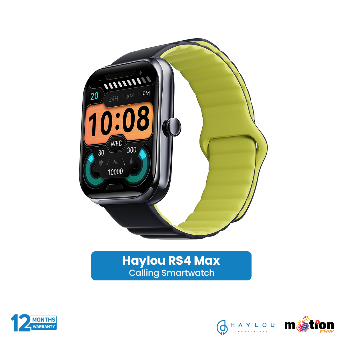 Haylou RS4 Max Calling Smart Watch - Blue