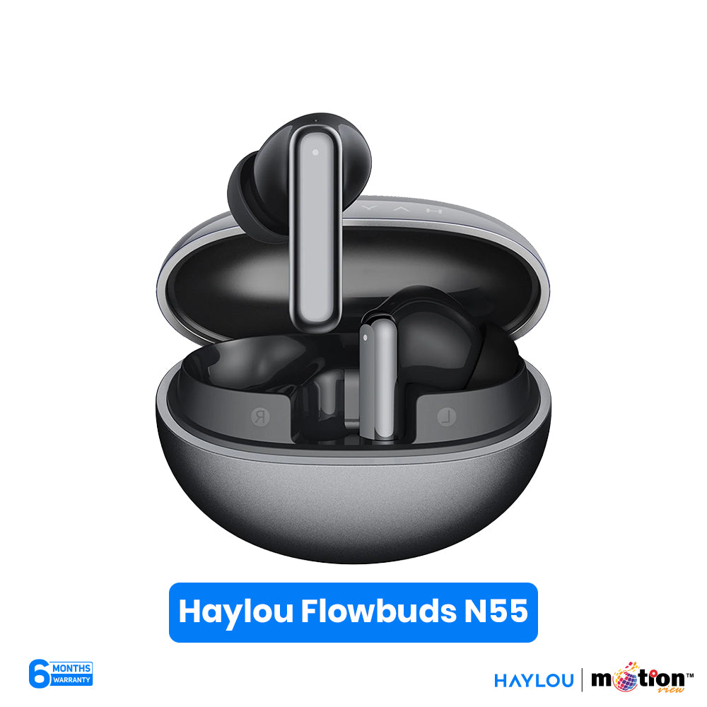 Haylou Flowbuds N55 54dB Deep ANC True Wireless Earphones - Black