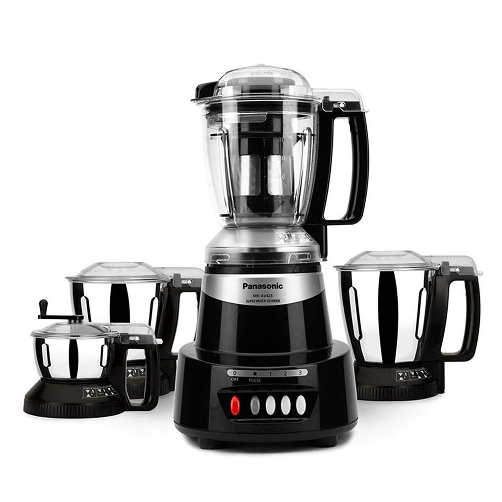 Panasonic MX-AV425 1500W Max 9-in-1 Super Mixer Grinder (4 Jars)