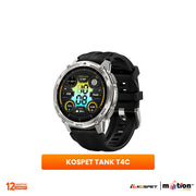 KOSPET TANK T4C 1.5" AMOLED 5 ATM Dive-proof SMARTWATCH - Silver