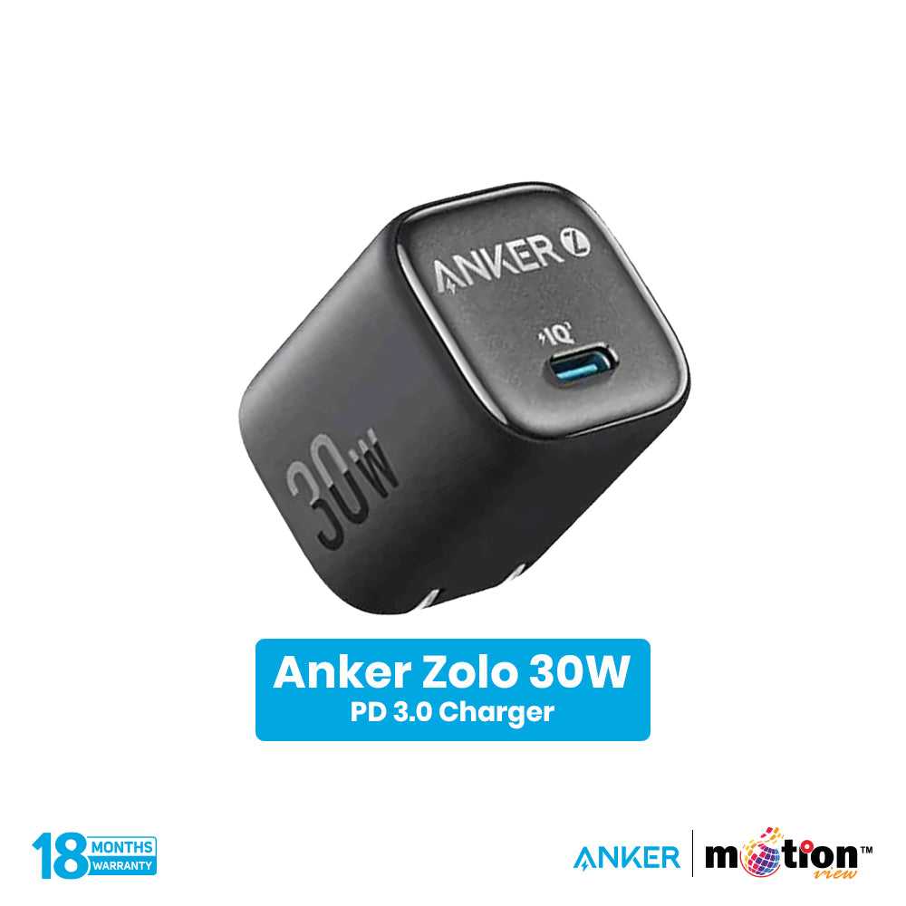Anker Zolo 30W, PD 3.0 Charger - Black