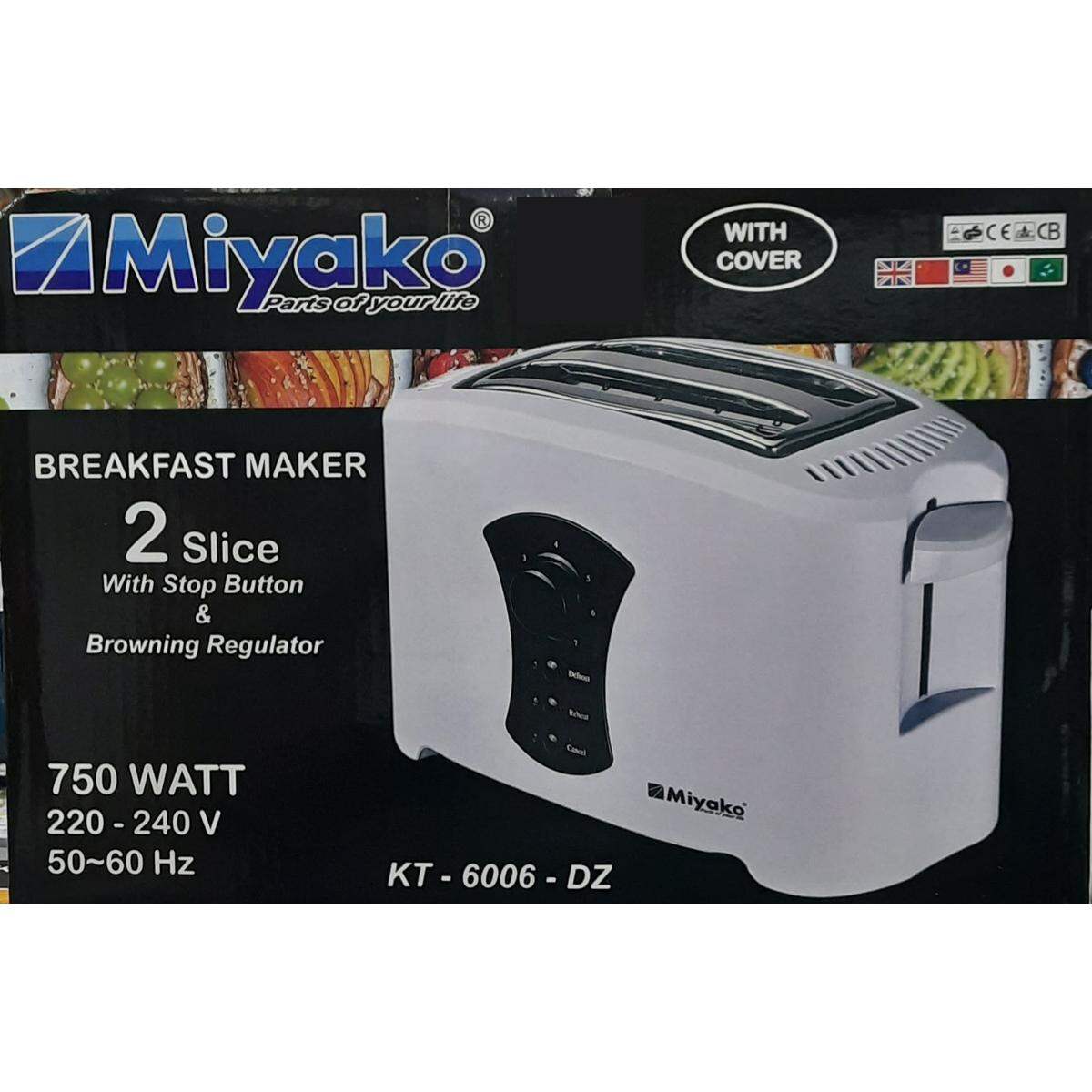 Miyako KT-6006 Bread Toaster - 2 Slice