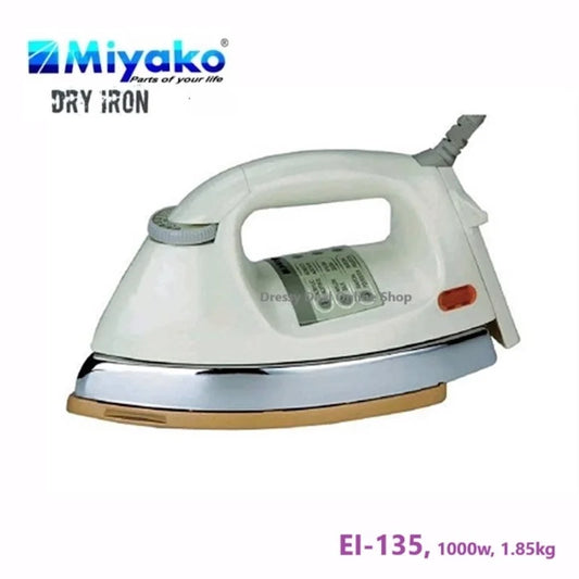 Miyako EI-135 Automatic Non Stick Heavy weight Dry Iron