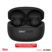 OnePlus Nord Buds 4 Pro Upto 55dB Noise Cancellation Bluetooth Earbuds - Black
