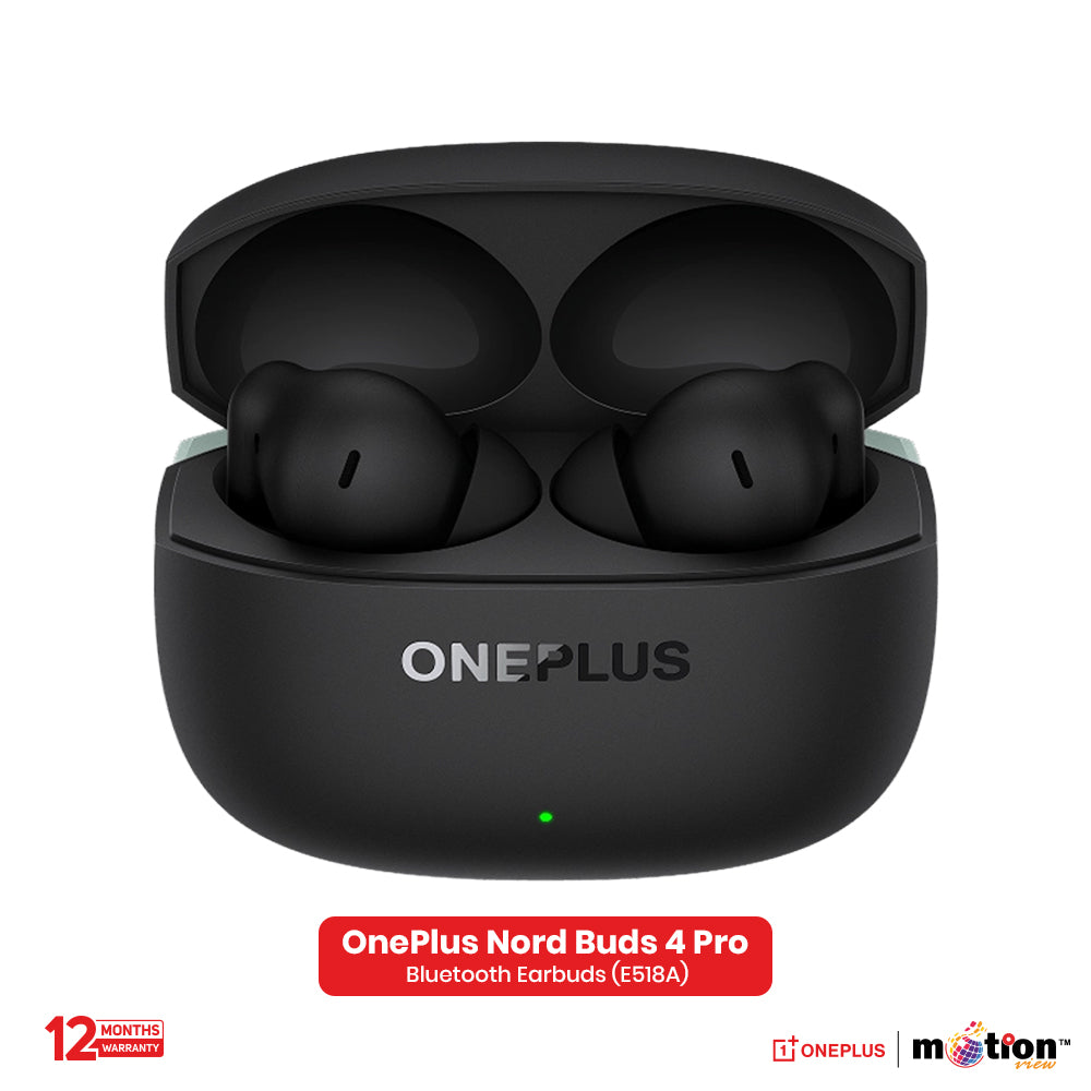 OnePlus Nord Buds 4 Pro Upto 55dB Noise Cancellation Bluetooth Earbuds - Black