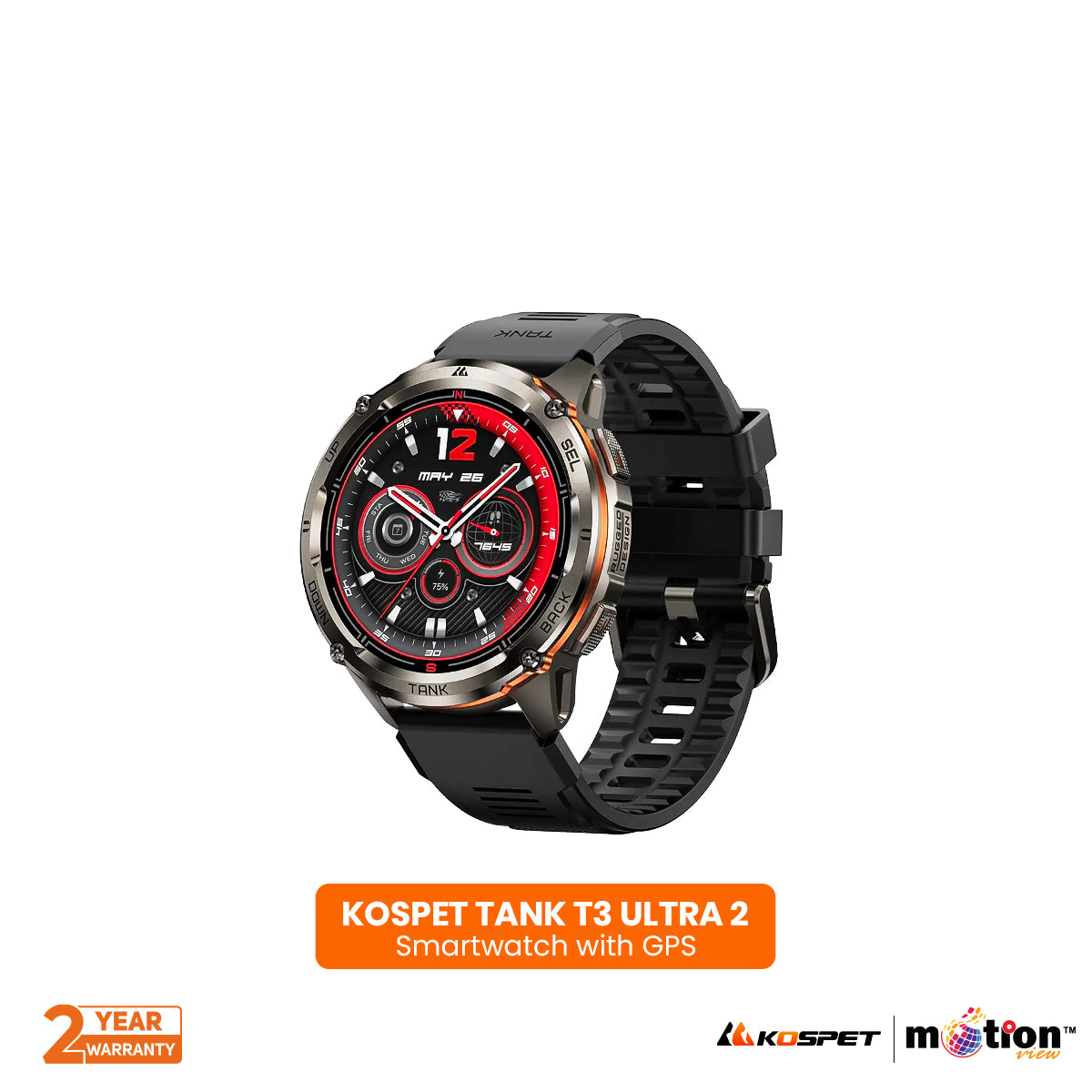 Kospet TANK T3 ULTRA 2 IP69K & 5 ATM Dive-proof Smartwatch - Default Title