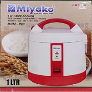 Miyako MCM-P01 Small Size Rice Cooker - 1 Liter