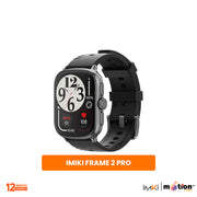 IMIKI FRAME 2 Pro 2.01" AMOLED With 5ATM Waterproof Smart Watch - Black