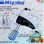 Miyako egg beater GTM 8006 N with hand mixer