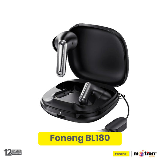 Foneng BL180 Bluetooth Earphone With ENC Plus ANC - Silver