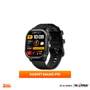 Kospet MAGIC P10 1.96" AMOLED With 5 ATM Water-resistance Smart Watch - Black