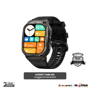 KOSPET TANK M3 Smartwatches For Men Women Smartwatch 480mAh Digital Fitness AMOLED AOD Bluetooth Watches - Black