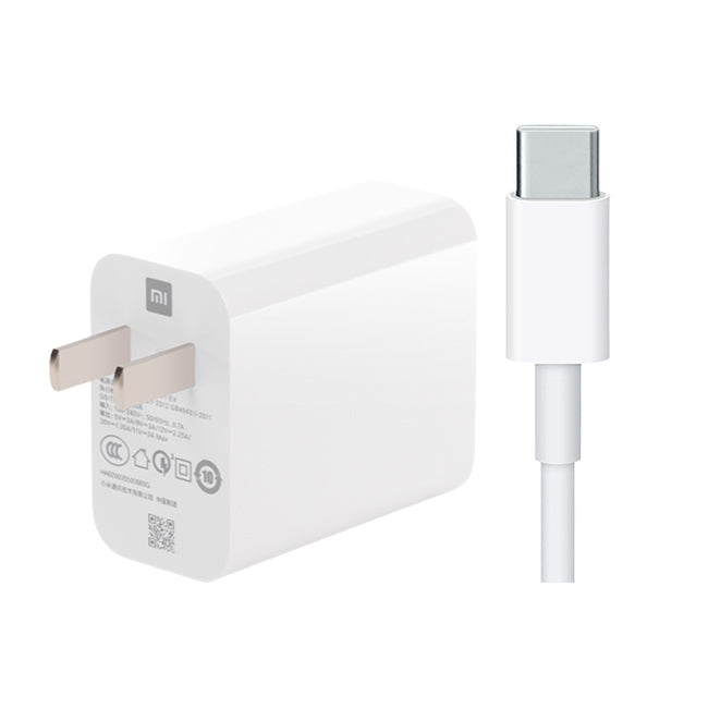 Xiaomi 33W USB Charger & Cable C- White - Default Title