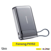Foneng PX152 10000mAh Qi 2.0 Wireless Power Bank - Grey