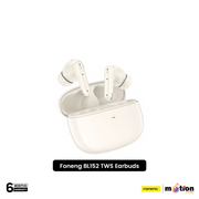 FONENG BL152 TWS Earphone ANC ENC Wireless Earphones Bluetooth Running In-Ear Headphones with Mic Touch Control - Beige