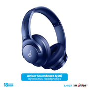 Anker Soundcore Q20i Hybrid ANC Headphones - Blue