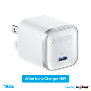 Anker Nano Charger (45W)- Black - White