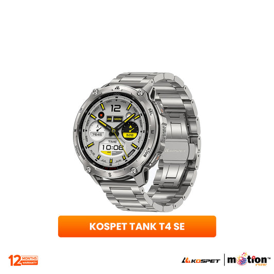 Kospet TANK T4 (Special Edition) 1.43" AMOLED 10 ATM Dive-proof With 4GB ROM SMARTWATCH - Silver