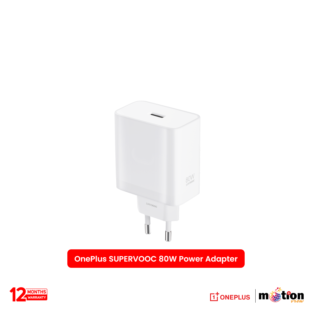 OnePlus SUPERVOOC 80W Power Adapter(Type -A EU) - White - Default Title
