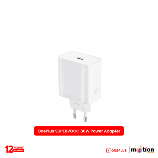 OnePlus SUPERVOOC 80W Power Adapter(Type -A EU) - White - Default Title