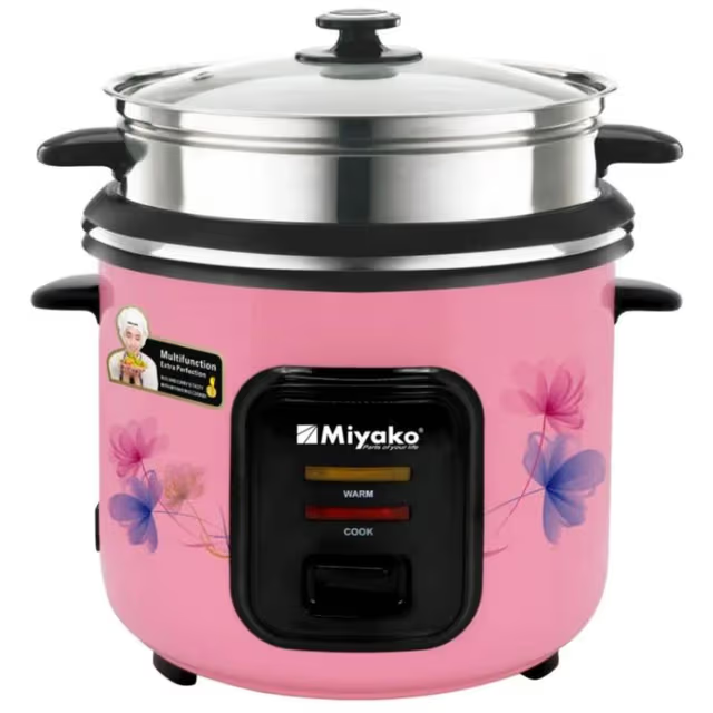 Miyako ASL-3P-280-YLD 3in1 Double Pot Rice Cooker-2.8 Liters