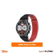 IMIKI HOLO Ultra 1.6" AMOLED With 100+ Sports Modes Smart Watch with Magnetic Strap - Black