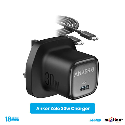 Anker Zolo 30W PD 3.0 Charger with Type-C to Type-C 1m Cable - Default Title