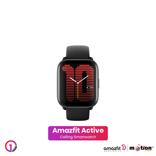 Amazfit Active 1.75" AMOLED Display & Alexa Built-in Smart Watch with AI Fitness Exercise Coach, Bluetooth Calling Smart Watc