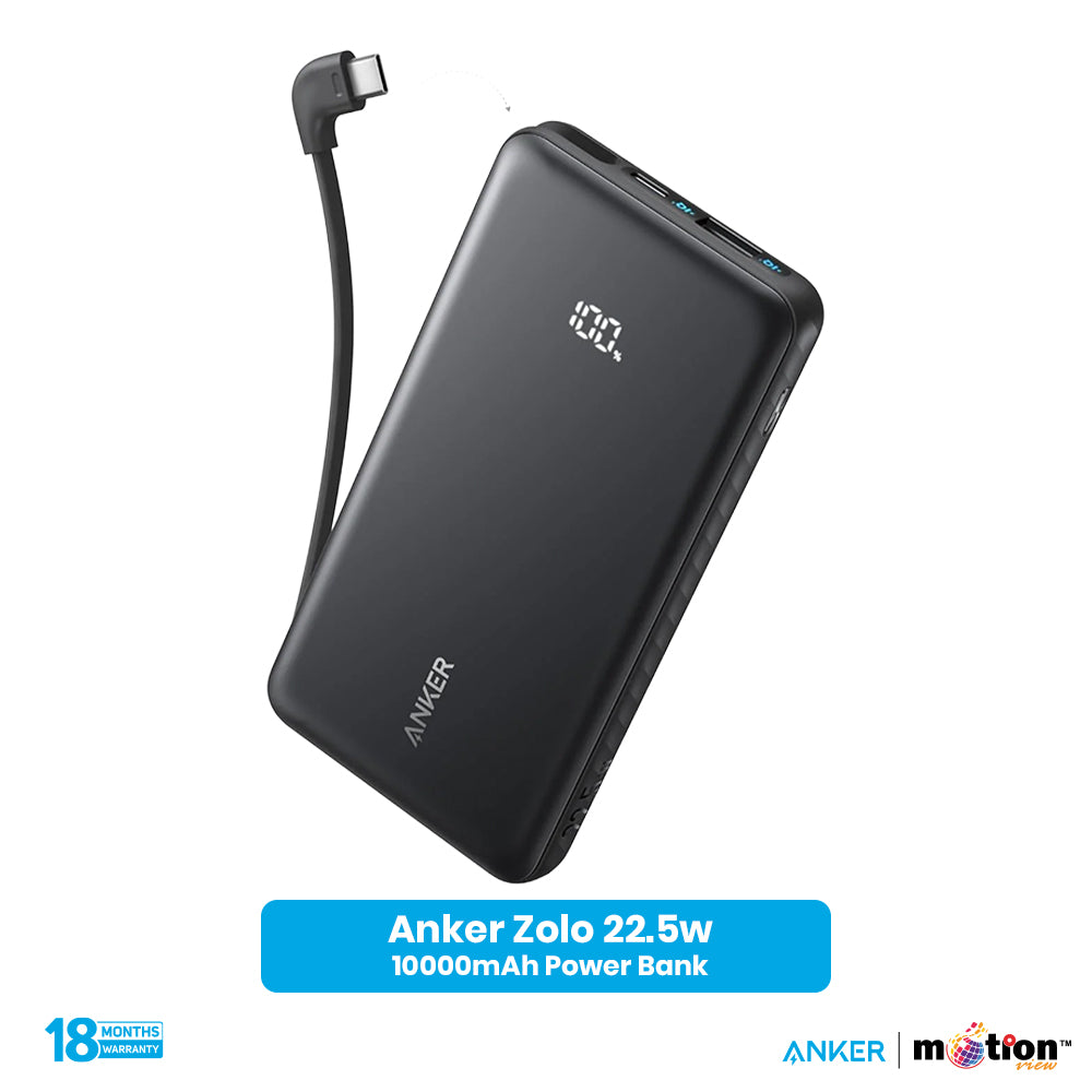 Anker Zolo 22.5w 10000mAh Power Bank - Black