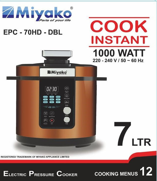 Miyako 7.0 Liter Electric Pressure Cooker Ð EPC-70HD