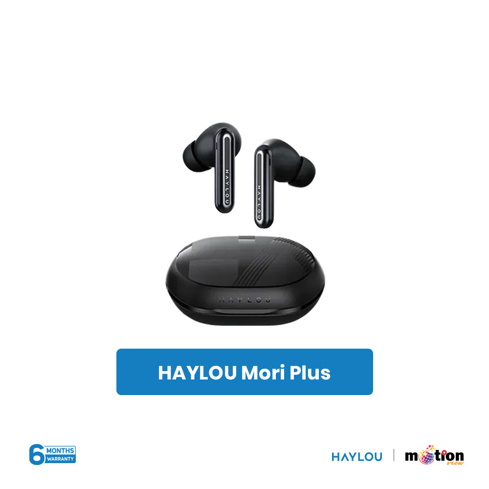 HAYLOU Mori Plus TWS Earbuds (Free Case) - Black