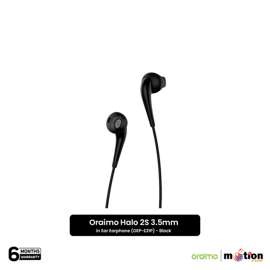 Oraimo Halo 2S 3.5mm in Ear Earphone (OEP-E21P) - Black