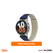IMIKI HOLO Ultra 1.6" AMOLED With 100+ Sports Modes Smart Watch with Magnetic Strap - Blue