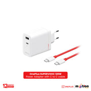 OnePlus SUPERVOOC 120W Dual Ports Power Adapter with C to Ccable - Default Title