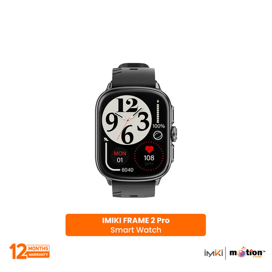 IMIKI Frame 2 Pro BT Calling Smartwatch - Black