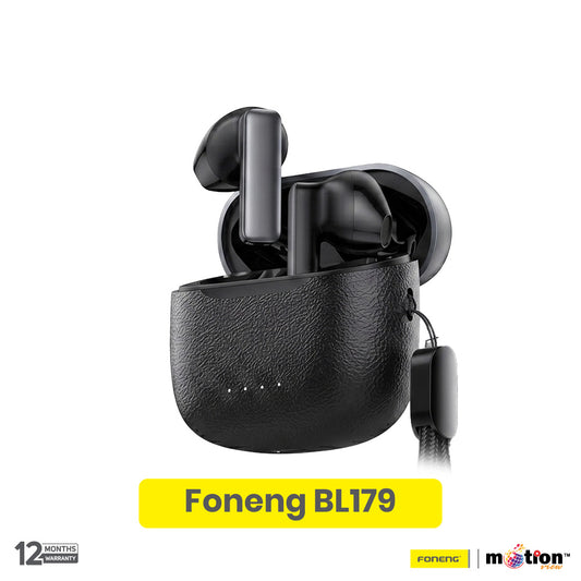 Foneng BL179 Bluetooth Earphone With ENC - Black