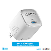 Anker 25W Type-C Compact Charger Adapter - White