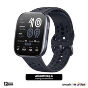 Amazfit Bip 6 BT calling Smart Watch - Black