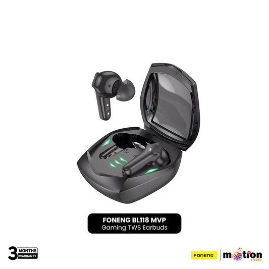 FONENG BL118 MVP Gaming TWS Earbuds with Stereo Sound Music- Black - Default Title