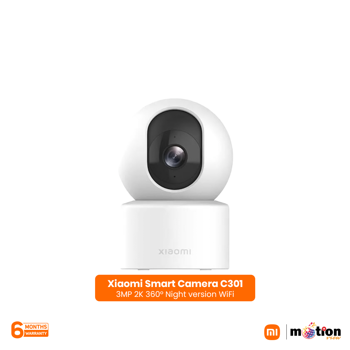 Xiaomi Smart Camera C301 3MP 2K 360° Night version WiFi - White - Default Title