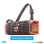 Anker Soundcore Boom 3i 50w Portable Bluetooth Speaker - Brown