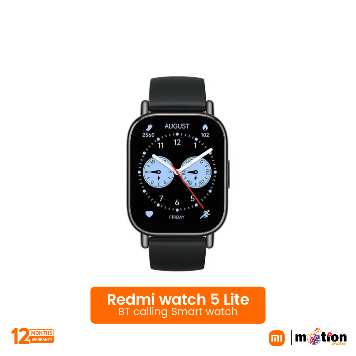 Redmi Watch 5 Lite 1.96inch AMOLED · up to 18 days battery Smart Watch - Black