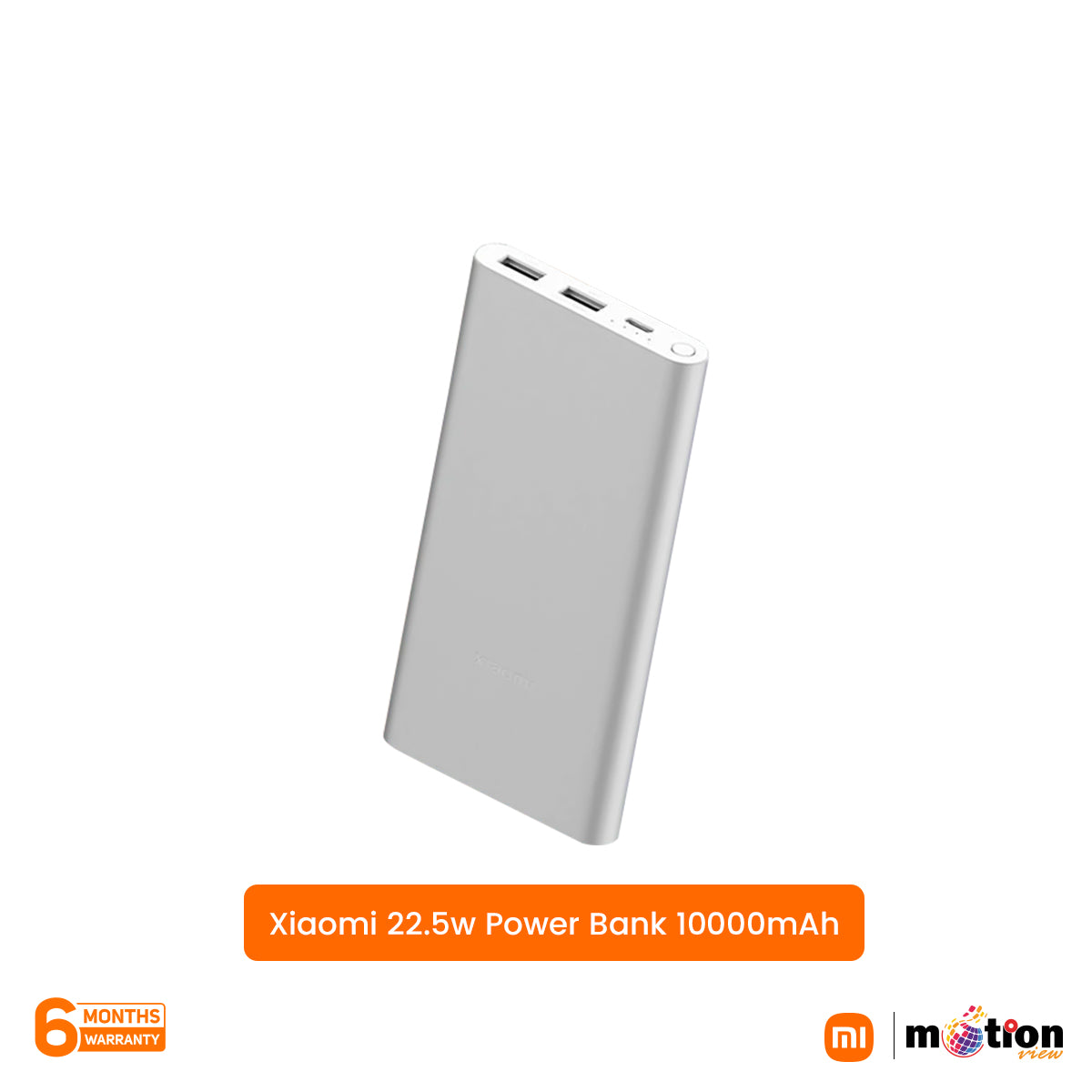 Xiaomi 22.5W 10000mAh Two Way Fast Charging Metal Casing Power Bank with Type C - Silver