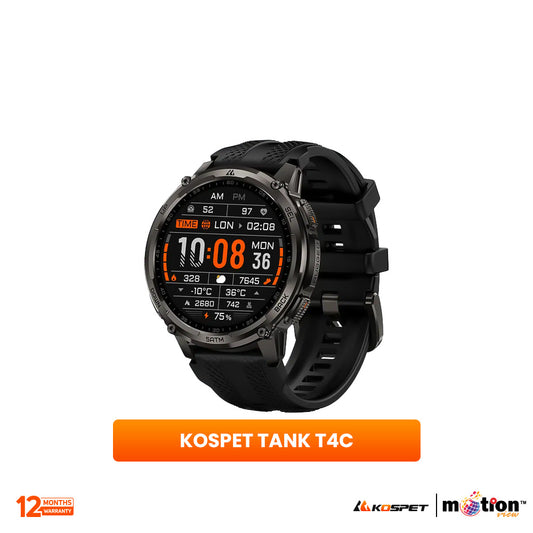 KOSPET TANK T4C 1.5" AMOLED 5 ATM Dive-proof SMARTWATCH - Black