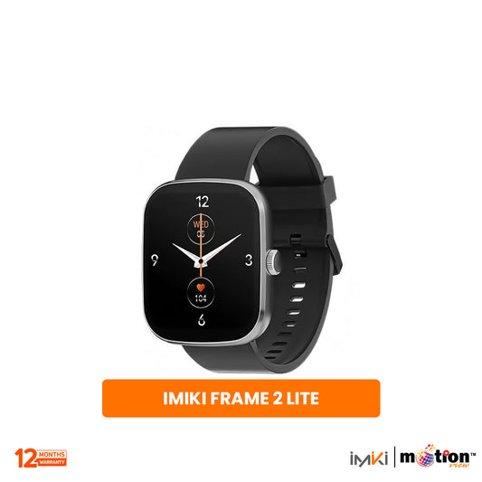 IMIKI Frame 2 Lite 2.5D ultra-thin Screen BT Calling Smart Watch - Black
