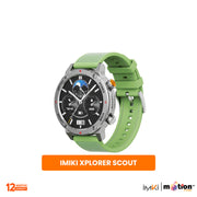 IMIKI XPLORER SCOUT 1.43" AMOLED Display With 3ATM Waterproof Smart Watch - Silver