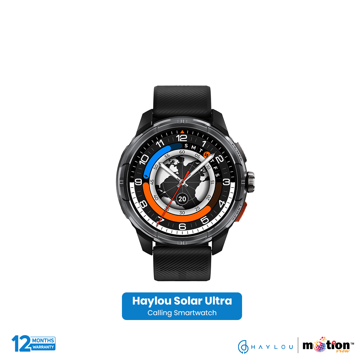 Haylou Solar Ultra 1.6" AMOLED Display With BT Calling Smart Watch - Default Title