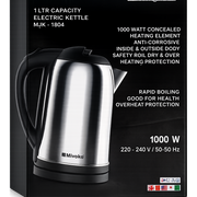 Miyako MJK-1804 Electric Kettle - 1 Liter