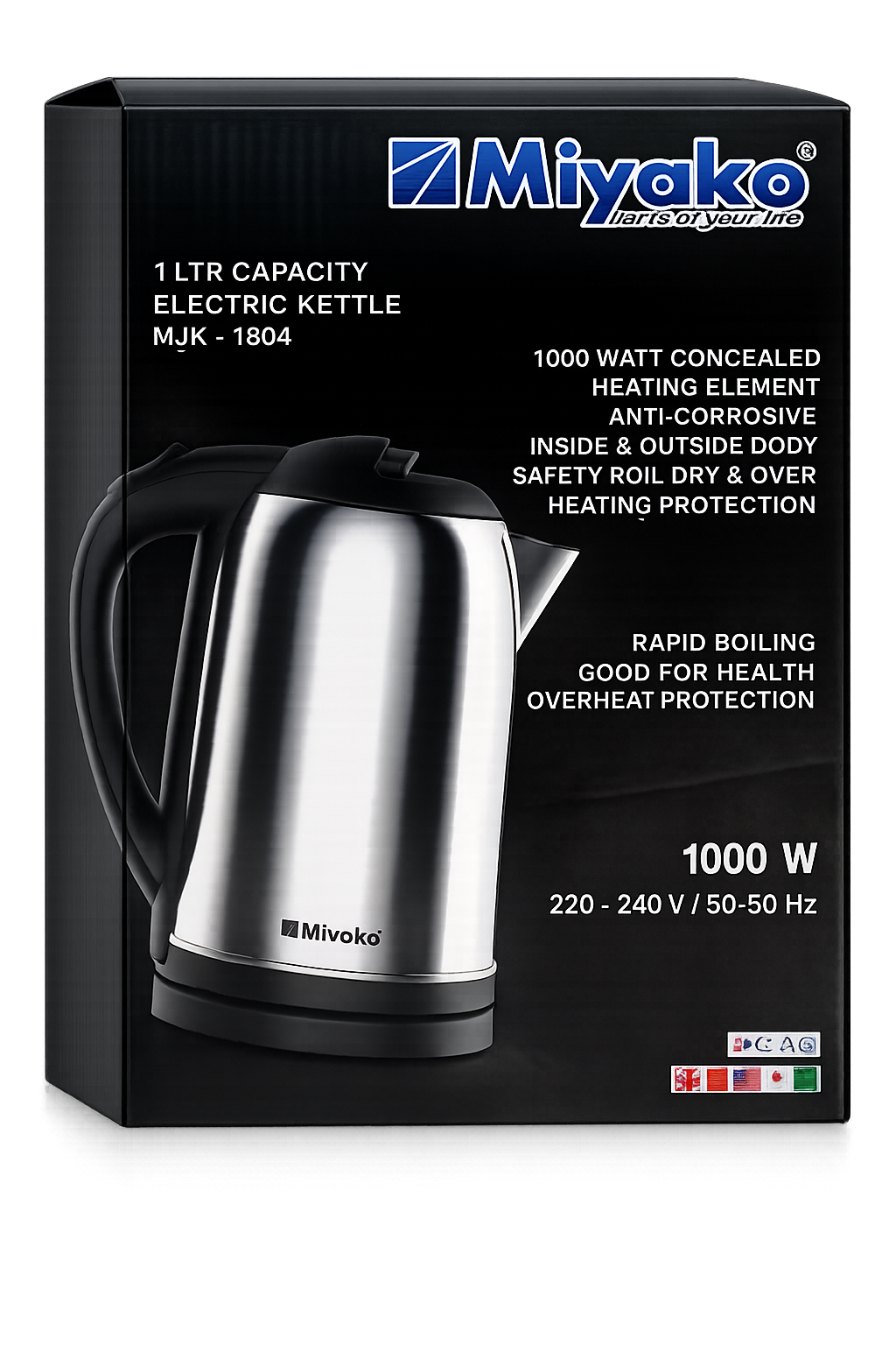 Miyako MJK-1804 Electric Kettle - 1 Liter